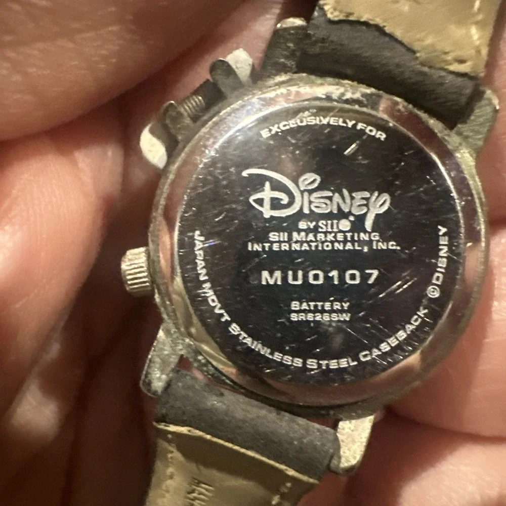Working VTG Disney Mickey Mouse By S11 MU0107 Glove‎ Flip Cover Kids Watch 24mm